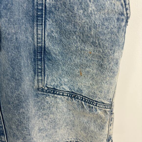 NWOT Topshop Acid Wash Denim Shirt Dress Y2K Utility Snap Button 6 - Picture 8 of 12